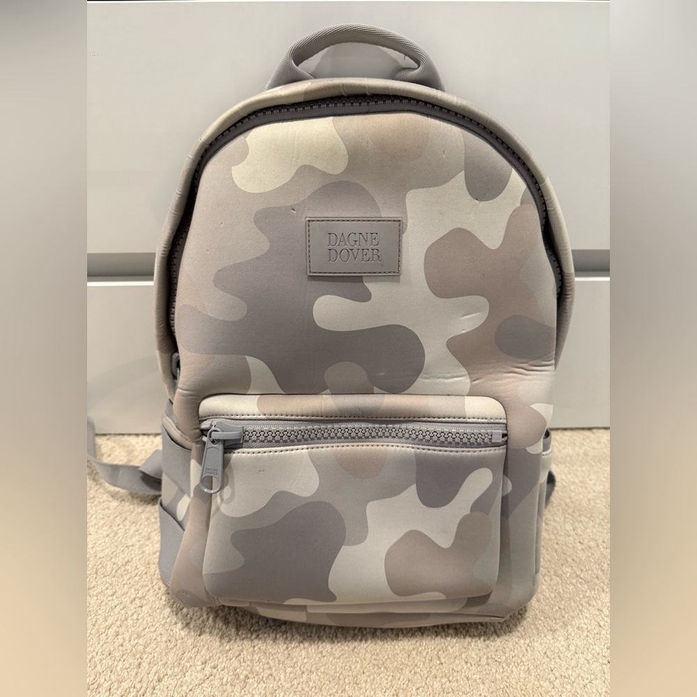 Dagne Dover Medium Dakota Backpack in Gray Camo